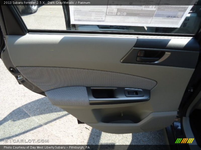 Dark Gray Metallic / Platinum 2013 Subaru Forester 2.5 X