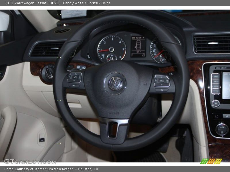 Candy White / Cornsilk Beige 2013 Volkswagen Passat TDI SEL