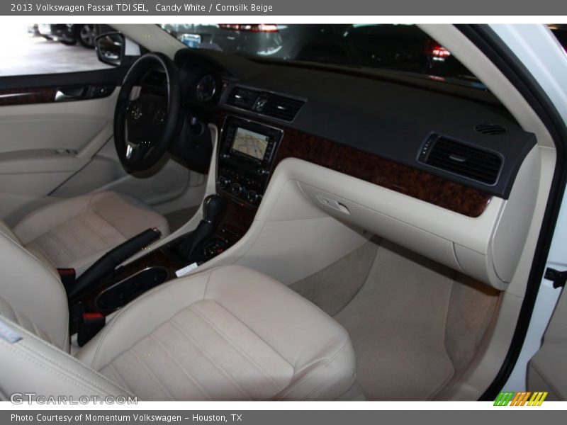Candy White / Cornsilk Beige 2013 Volkswagen Passat TDI SEL