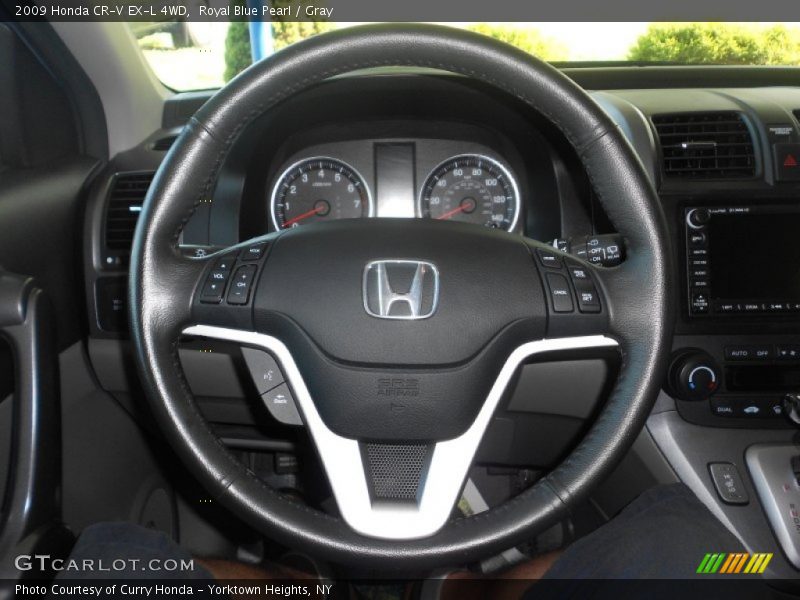 Royal Blue Pearl / Gray 2009 Honda CR-V EX-L 4WD