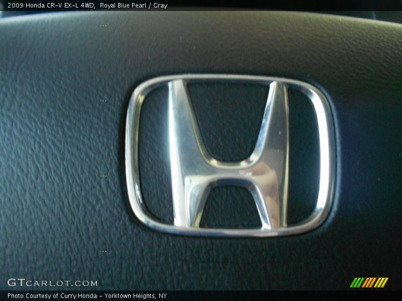 Royal Blue Pearl / Gray 2009 Honda CR-V EX-L 4WD