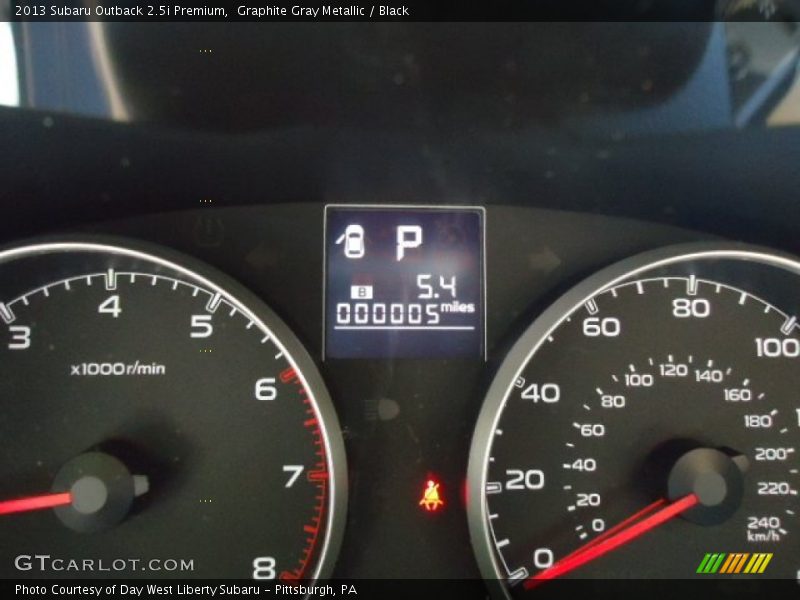 Graphite Gray Metallic / Black 2013 Subaru Outback 2.5i Premium