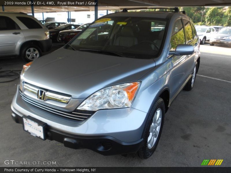Royal Blue Pearl / Gray 2009 Honda CR-V EX-L 4WD