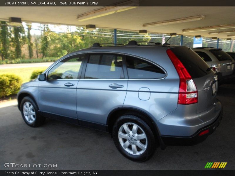 Royal Blue Pearl / Gray 2009 Honda CR-V EX-L 4WD