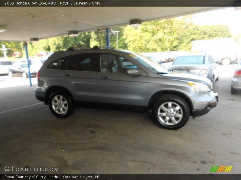 Royal Blue Pearl / Gray 2009 Honda CR-V EX-L 4WD