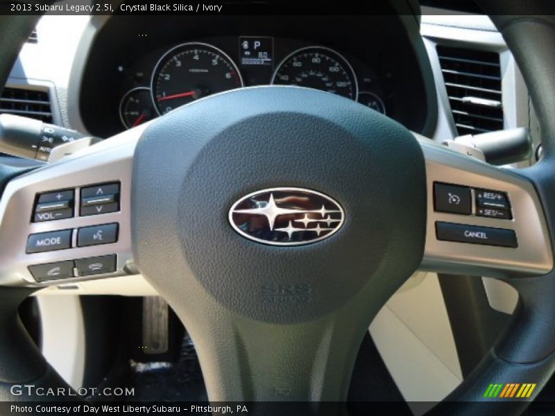 Crystal Black Silica / Ivory 2013 Subaru Legacy 2.5i