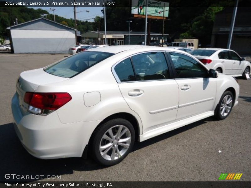 Satin White Pearl / Ivory 2013 Subaru Legacy 2.5i Premium