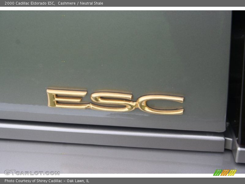 Cashmere / Neutral Shale 2000 Cadillac Eldorado ESC