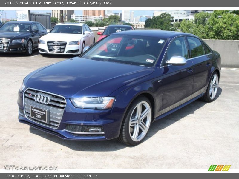 Estoril Blue Crystal / Black 2013 Audi S4 3.0T quattro Sedan