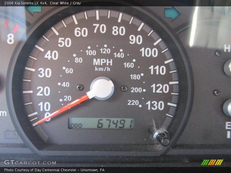 Clear White / Gray 2006 Kia Sorento LX 4x4
