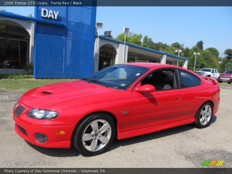 Torrid Red / Black 2005 Pontiac GTO Coupe