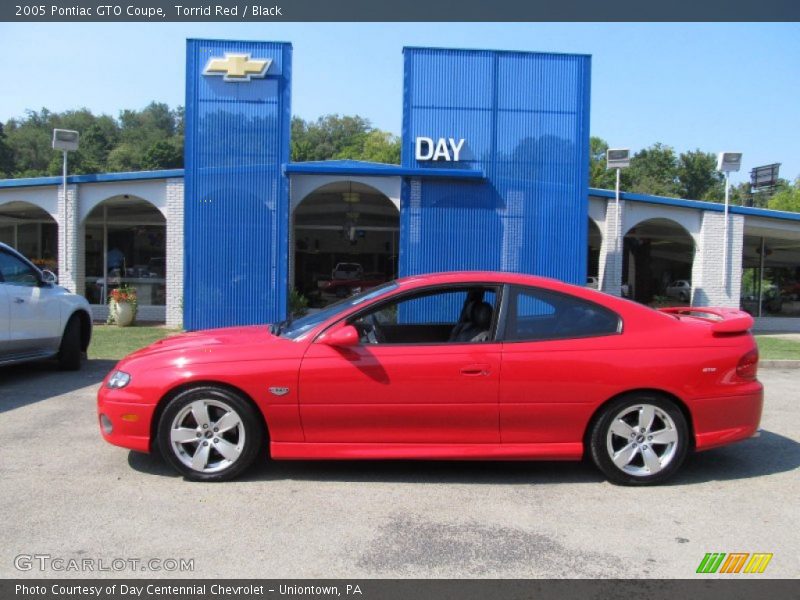 Torrid Red / Black 2005 Pontiac GTO Coupe