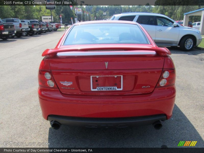 Torrid Red / Black 2005 Pontiac GTO Coupe