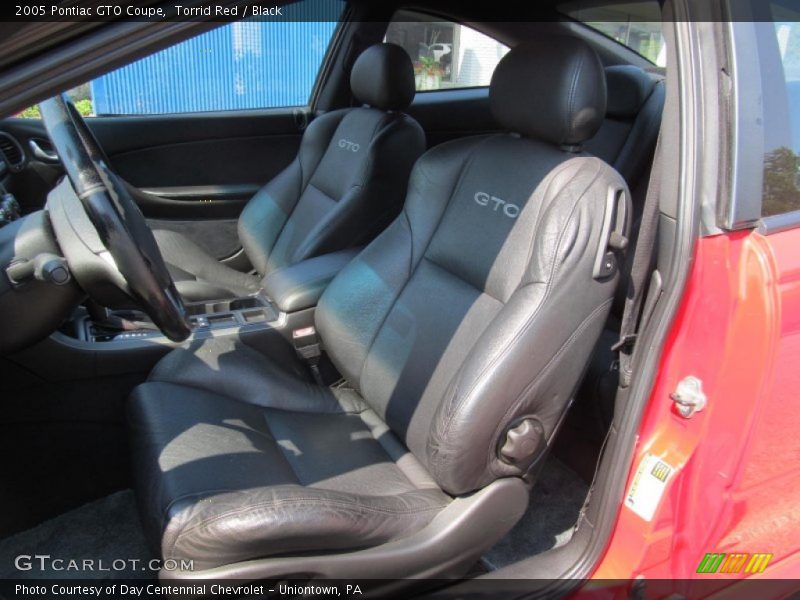 Torrid Red / Black 2005 Pontiac GTO Coupe