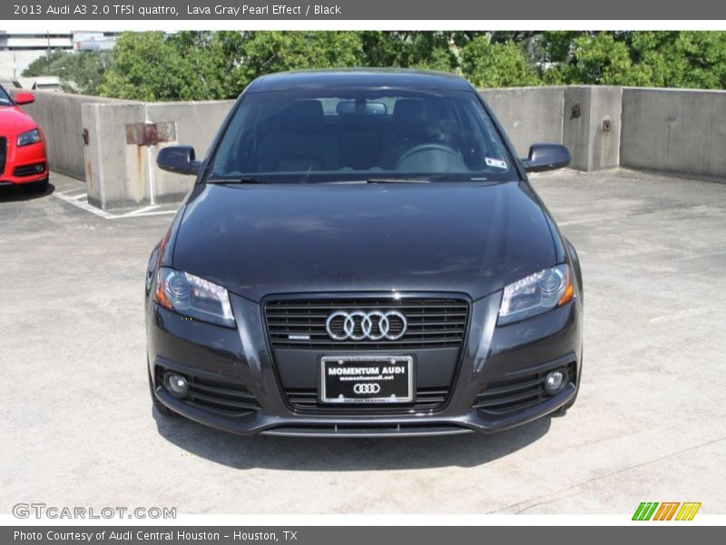 Lava Gray Pearl Effect / Black 2013 Audi A3 2.0 TFSI quattro