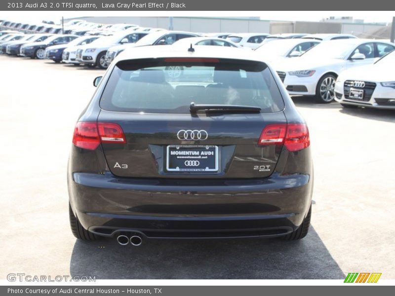 Lava Gray Pearl Effect / Black 2013 Audi A3 2.0 TFSI quattro