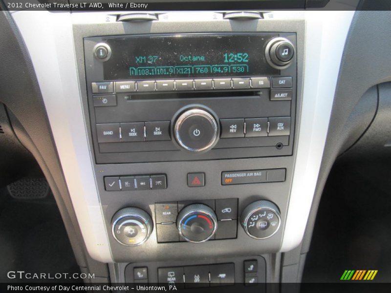 White / Ebony 2012 Chevrolet Traverse LT AWD