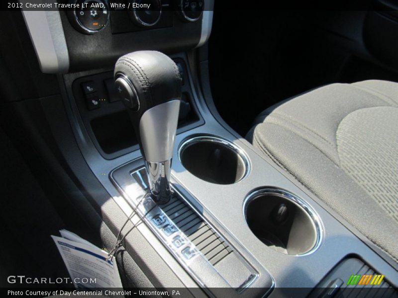 White / Ebony 2012 Chevrolet Traverse LT AWD