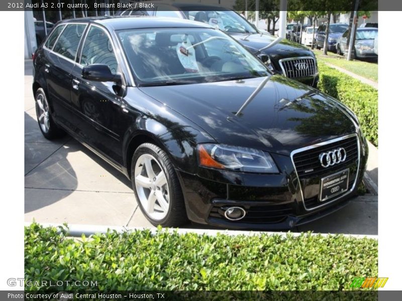 Brilliant Black / Black 2012 Audi A3 2.0T quattro