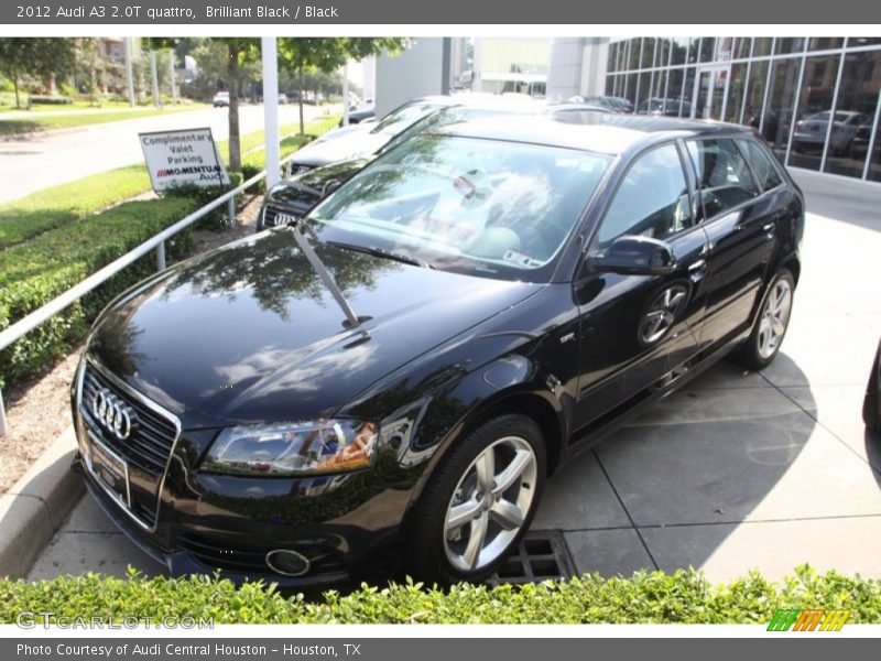 Brilliant Black / Black 2012 Audi A3 2.0T quattro