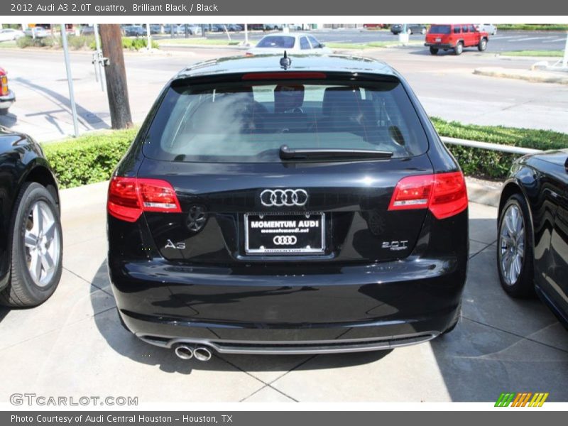 Brilliant Black / Black 2012 Audi A3 2.0T quattro