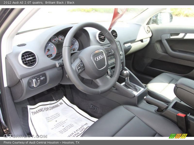 Black Interior - 2012 A3 2.0T quattro 