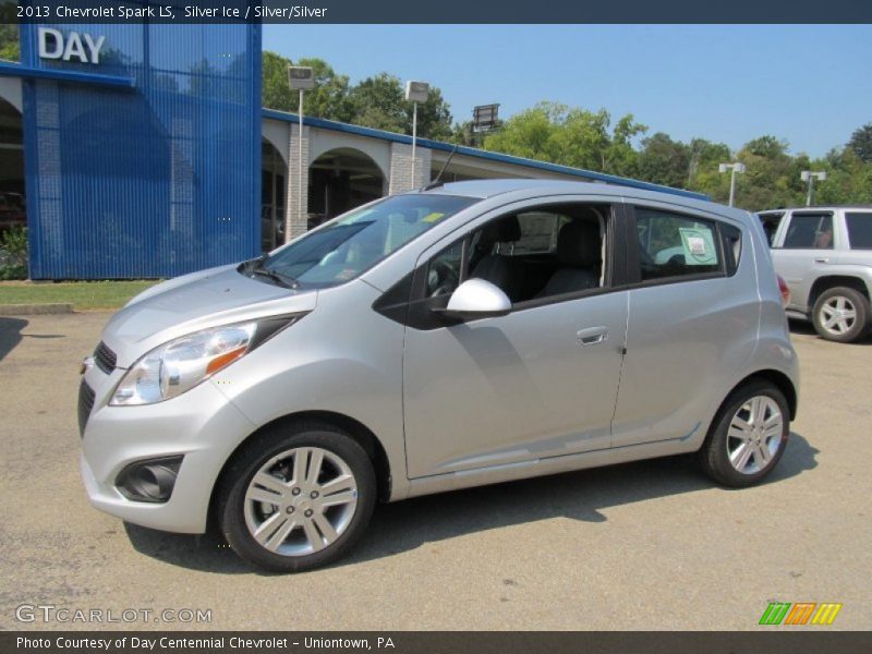 Silver Ice / Silver/Silver 2013 Chevrolet Spark LS