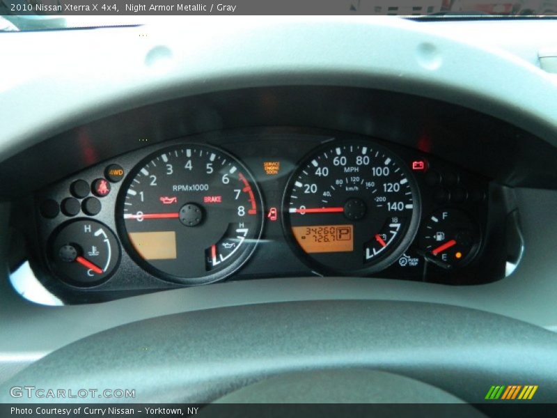 Night Armor Metallic / Gray 2010 Nissan Xterra X 4x4