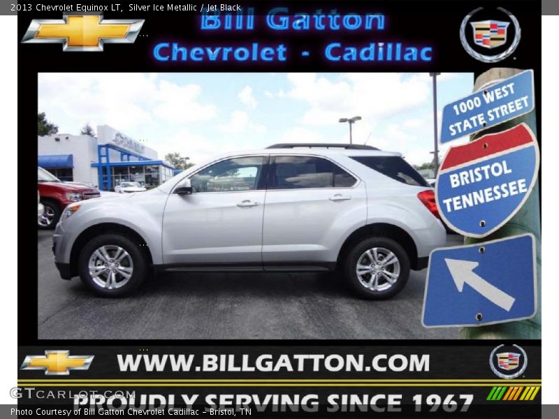 Silver Ice Metallic / Jet Black 2013 Chevrolet Equinox LT