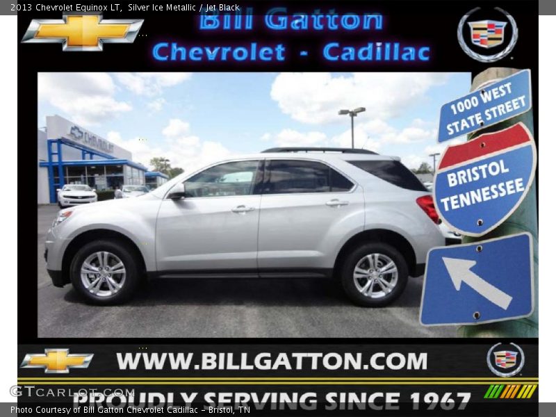 Silver Ice Metallic / Jet Black 2013 Chevrolet Equinox LT