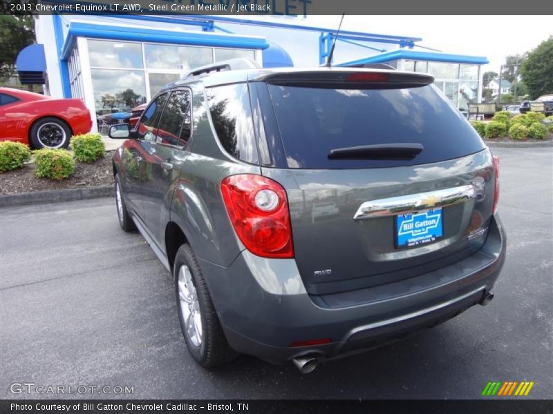 Steel Green Metallic / Jet Black 2013 Chevrolet Equinox LT AWD