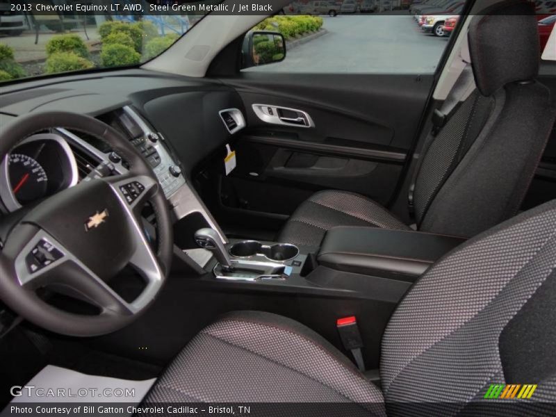 Steel Green Metallic / Jet Black 2013 Chevrolet Equinox LT AWD