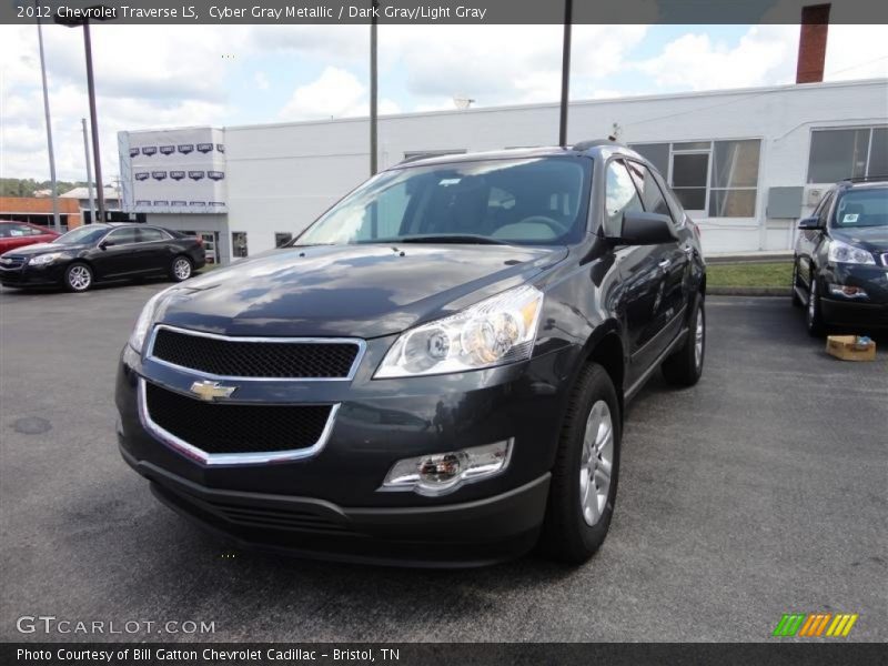 Cyber Gray Metallic / Dark Gray/Light Gray 2012 Chevrolet Traverse LS