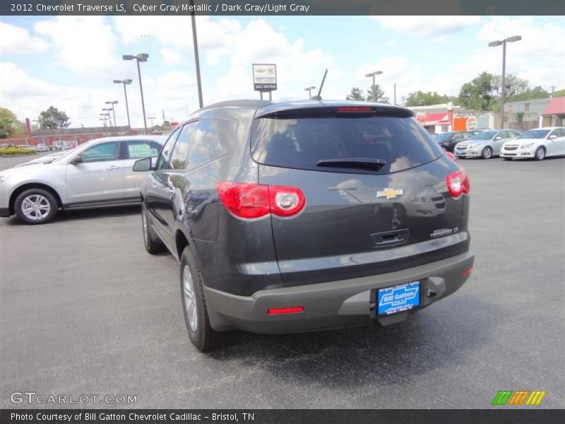 Cyber Gray Metallic / Dark Gray/Light Gray 2012 Chevrolet Traverse LS
