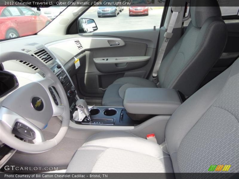 Cyber Gray Metallic / Dark Gray/Light Gray 2012 Chevrolet Traverse LS