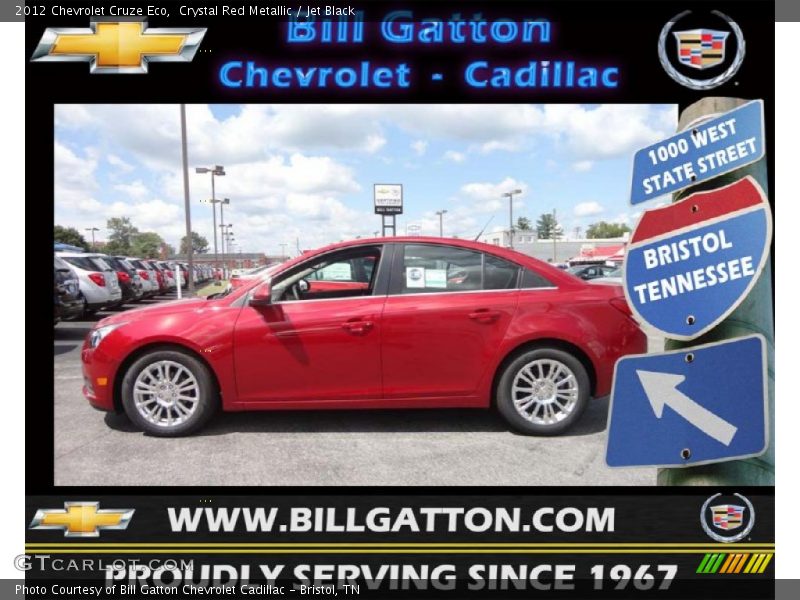 Crystal Red Metallic / Jet Black 2012 Chevrolet Cruze Eco