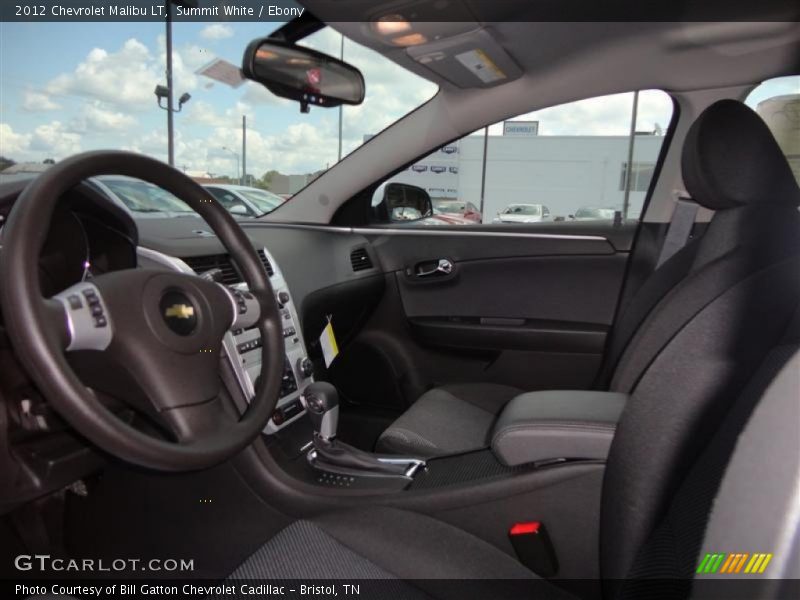 Summit White / Ebony 2012 Chevrolet Malibu LT