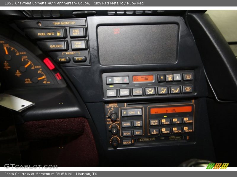 Controls of 1993 Corvette 40th Anniversary Coupe