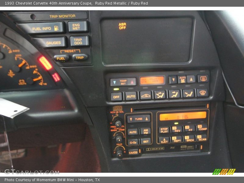 Controls of 1993 Corvette 40th Anniversary Coupe