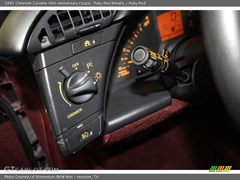 Controls of 1993 Corvette 40th Anniversary Coupe