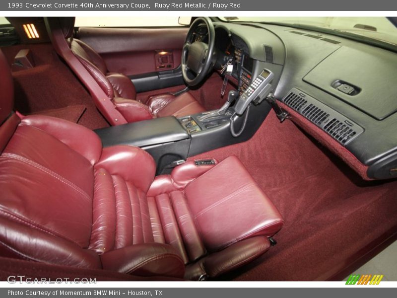  1993 Corvette 40th Anniversary Coupe Ruby Red Interior