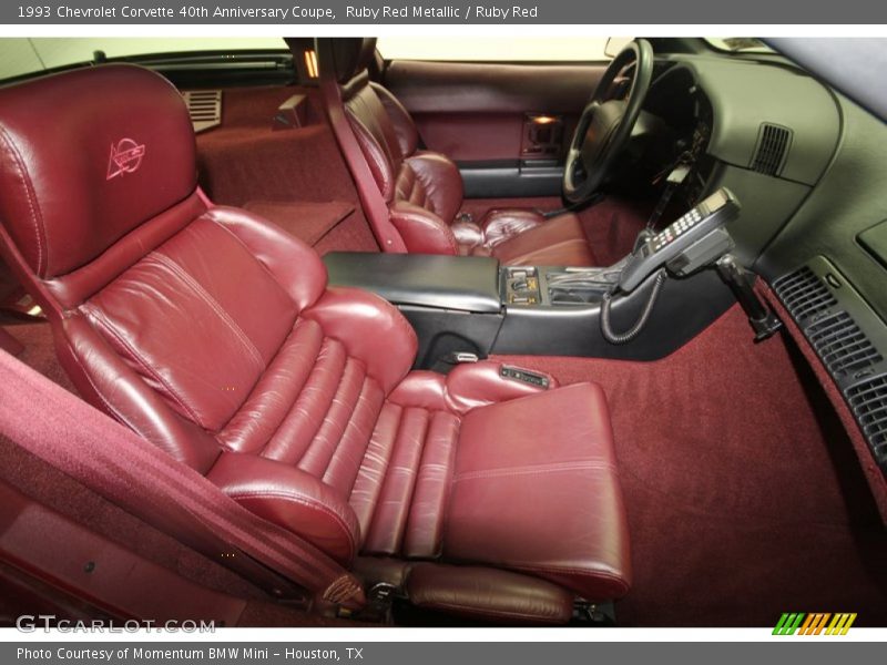  1993 Corvette 40th Anniversary Coupe Ruby Red Interior