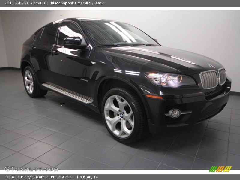 Black Sapphire Metallic / Black 2011 BMW X6 xDrive50i