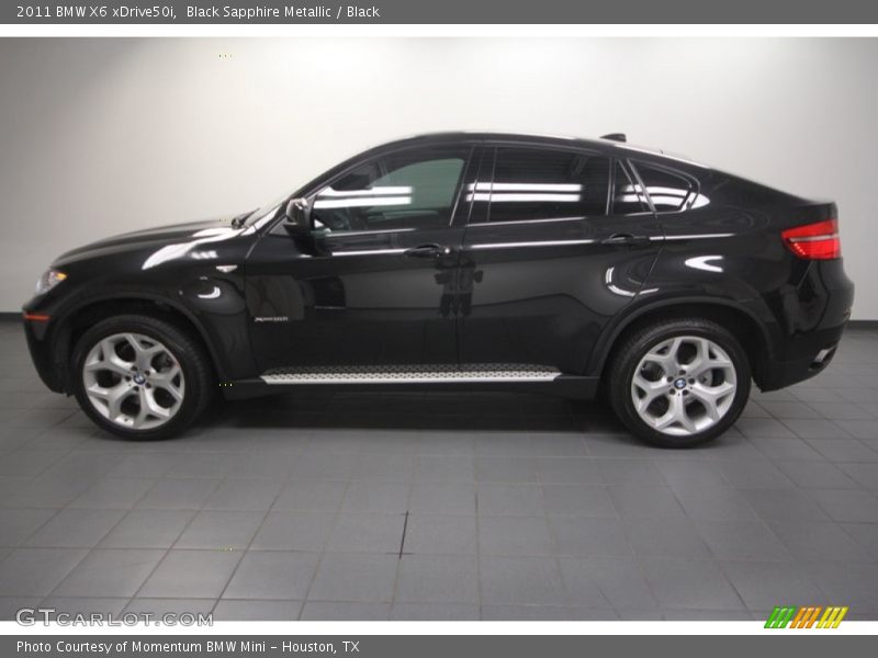 Black Sapphire Metallic / Black 2011 BMW X6 xDrive50i