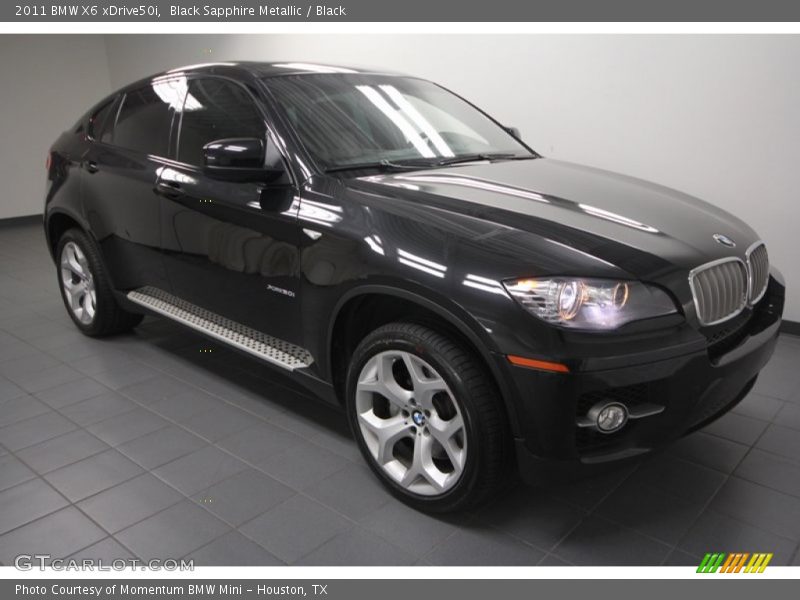 Black Sapphire Metallic / Black 2011 BMW X6 xDrive50i
