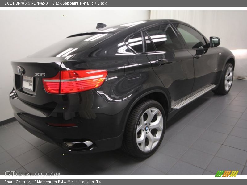Black Sapphire Metallic / Black 2011 BMW X6 xDrive50i