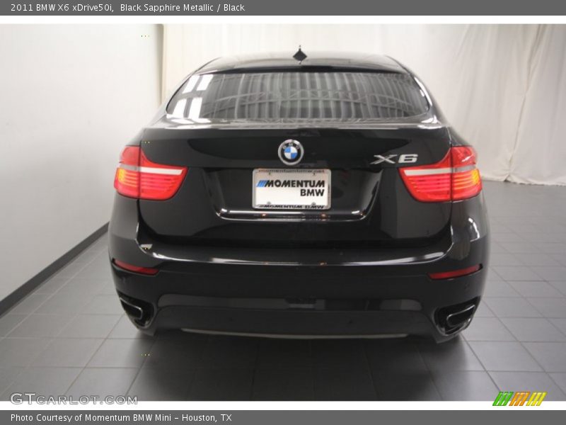Black Sapphire Metallic / Black 2011 BMW X6 xDrive50i