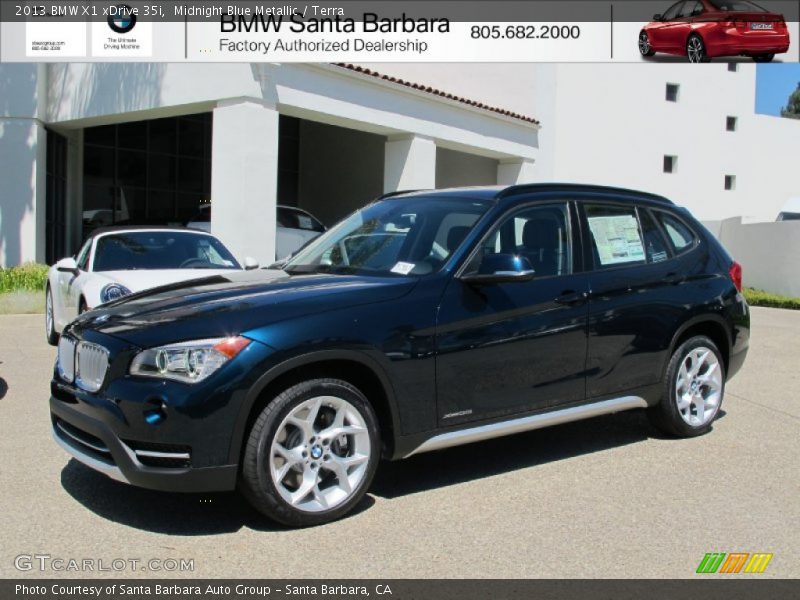 Midnight Blue Metallic / Terra 2013 BMW X1 xDrive 35i