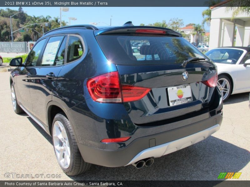 Midnight Blue Metallic / Terra 2013 BMW X1 xDrive 35i
