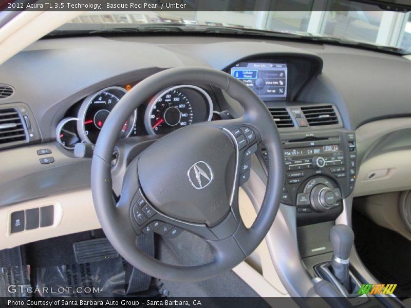 Basque Red Pearl / Umber 2012 Acura TL 3.5 Technology